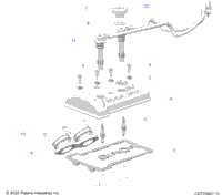 Engine, Valve Cover, Throttle Body Adaptor & Spark Plugs