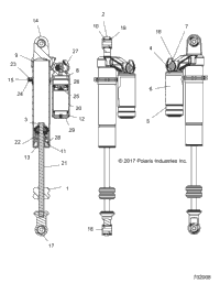 Suspension, Rear Shock Internals R19rhe99ad/Bd/Ld/Kak/Bk