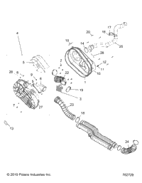 Drive Train, Clutch Cover And Ducting