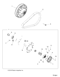 Drive Train, Secondary Clutch