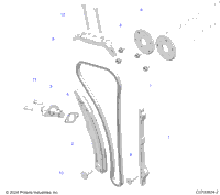 Engine, Cam Chain And Tensioner