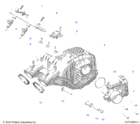 Engine, Air Intake Manifold, Throttle Body, Fuel Rail