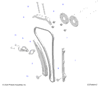 Engine, Cam Chain And Tensioner