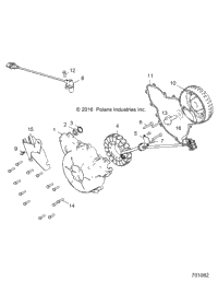 Engine, Stator And Flywheel R19rhe99ad/Bd/Ld/Kak/Bk