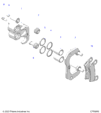 Brakes, Rear Caliper G25gae99