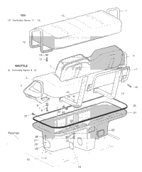 Seating - Bottom Asm Shuttle 4/6