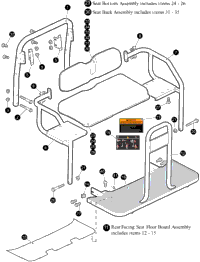 Rear Seat & Footrest