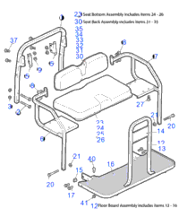Seating - Bottom Asm 2+2
