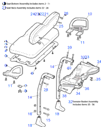 Seating - Bottom And Back Asm