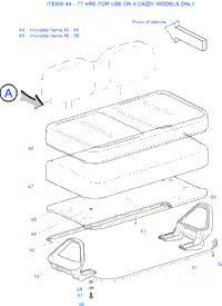 Seating - 4 Caddy Bottom Asm