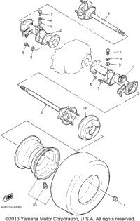 Rear Axle Wheel
