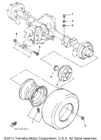 Rear Axle Mount Wheel