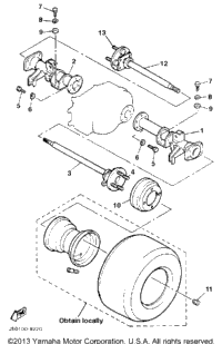 Rear Axle Wheel