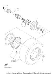 Rear Axle & Wheel