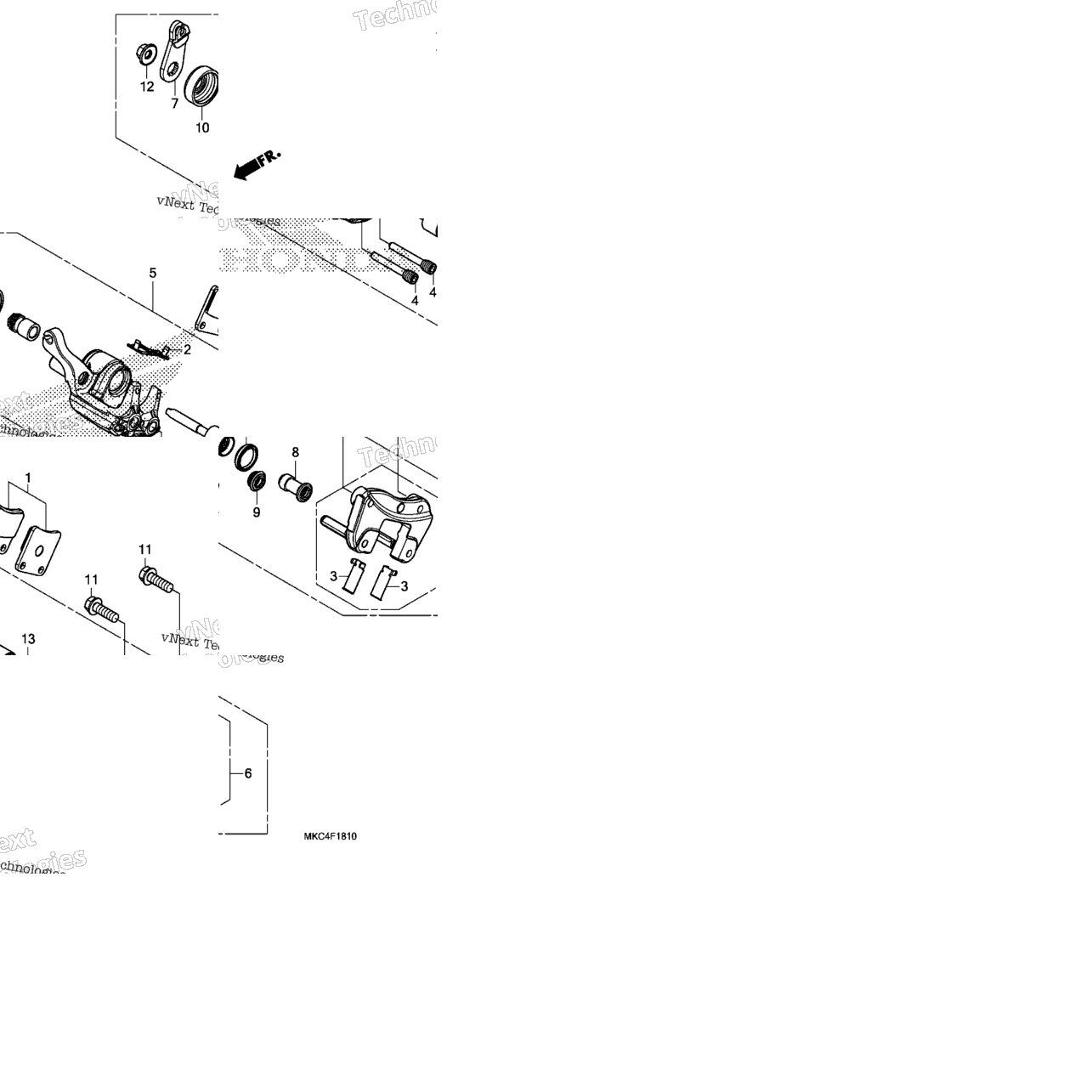 Parking Brake Caliper