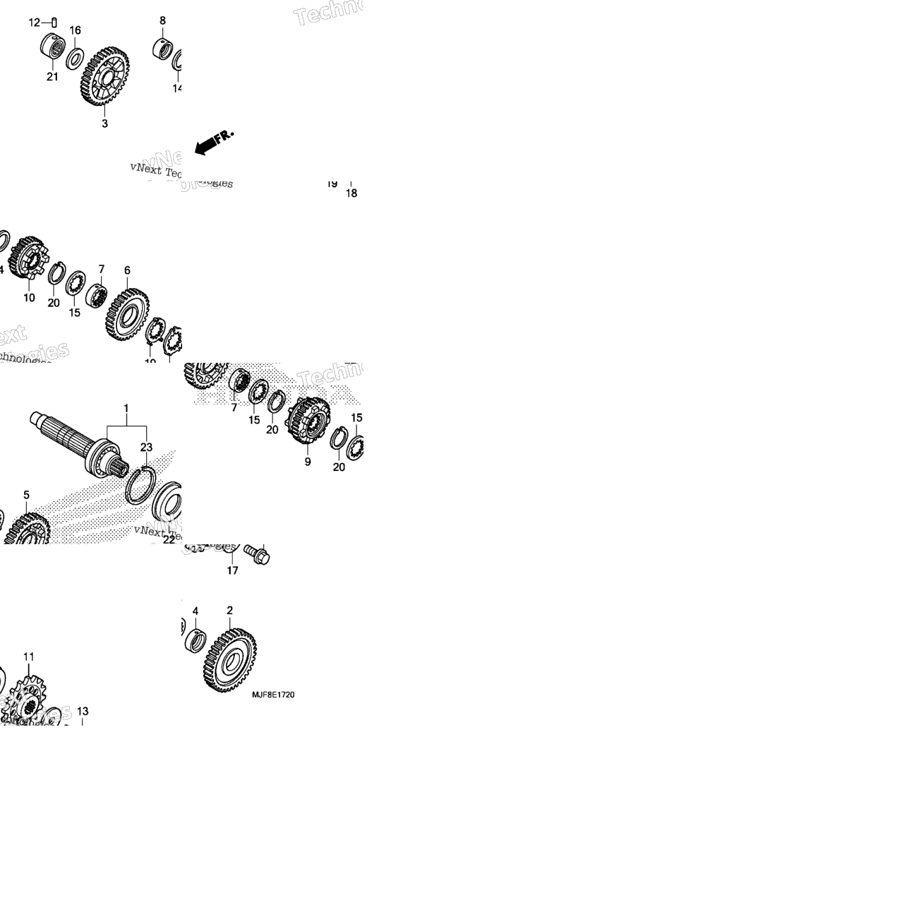 Transmission (Ctx700nd) (Countershaft)