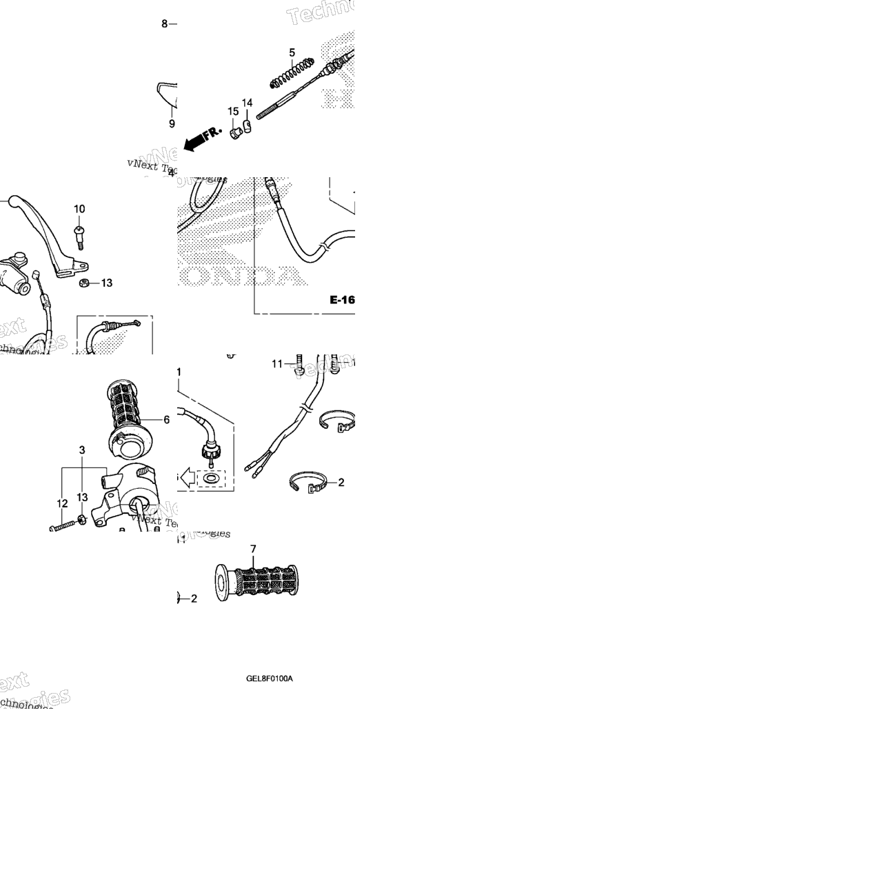 Handle Lever@Switch@Cable