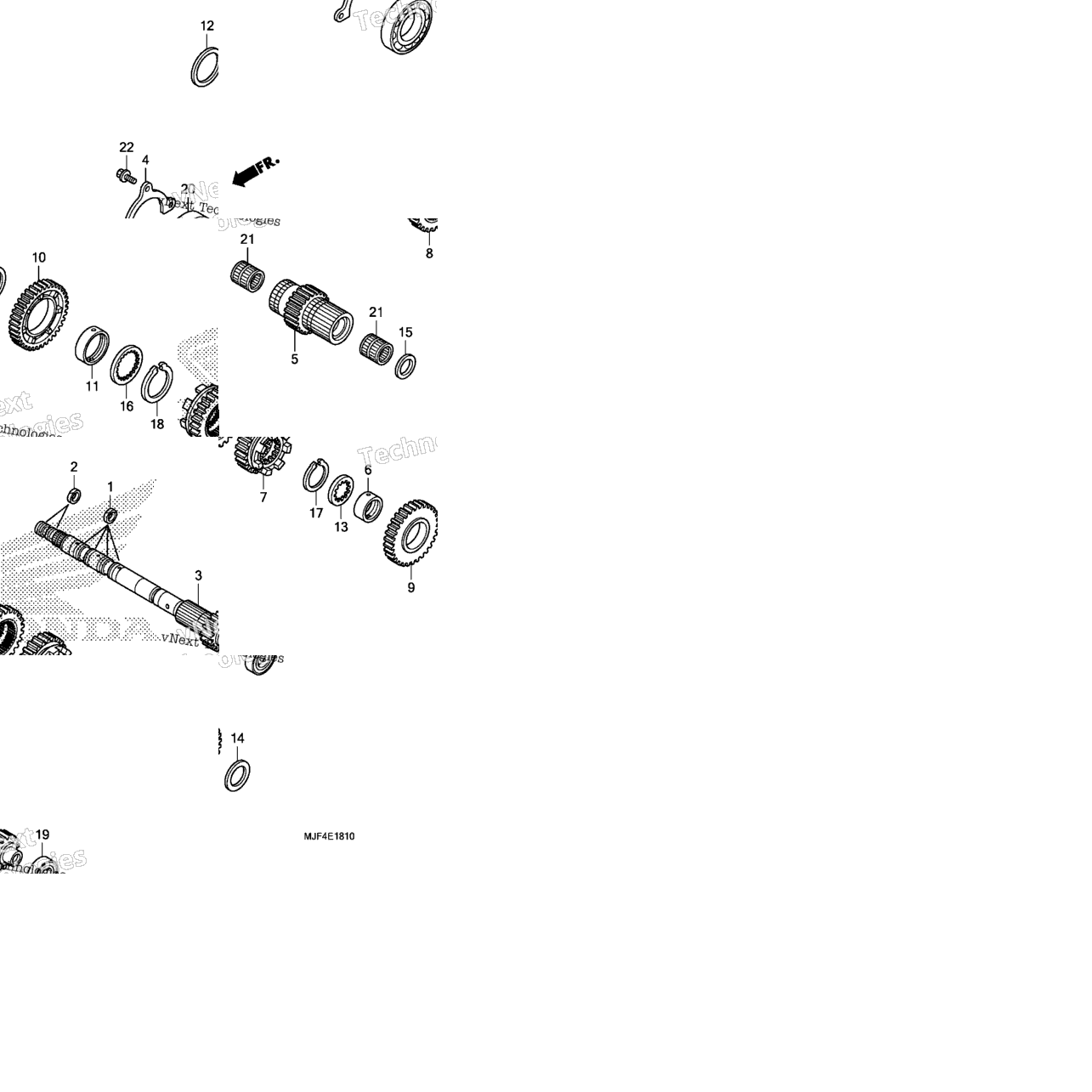 Transmission (Mainshaft) (Ctx700nd)