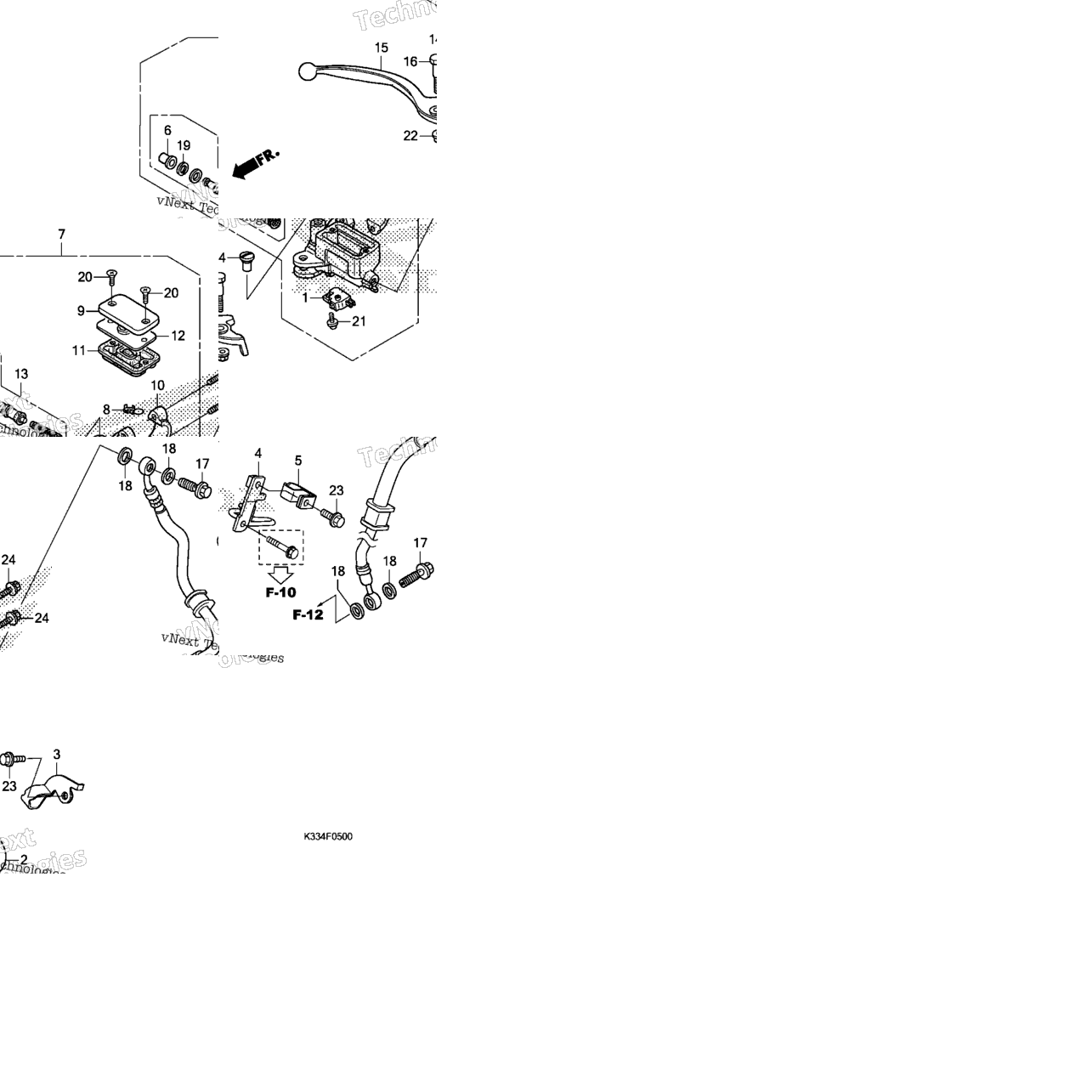 Front Brake Master Cylinder (Standard)