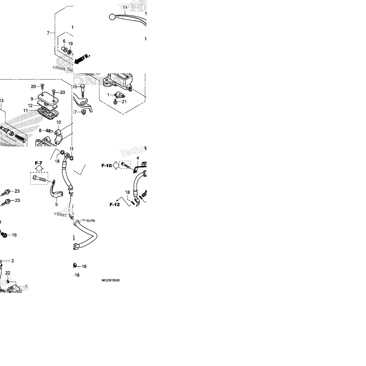 Front Brake Master Cylinder (Std)