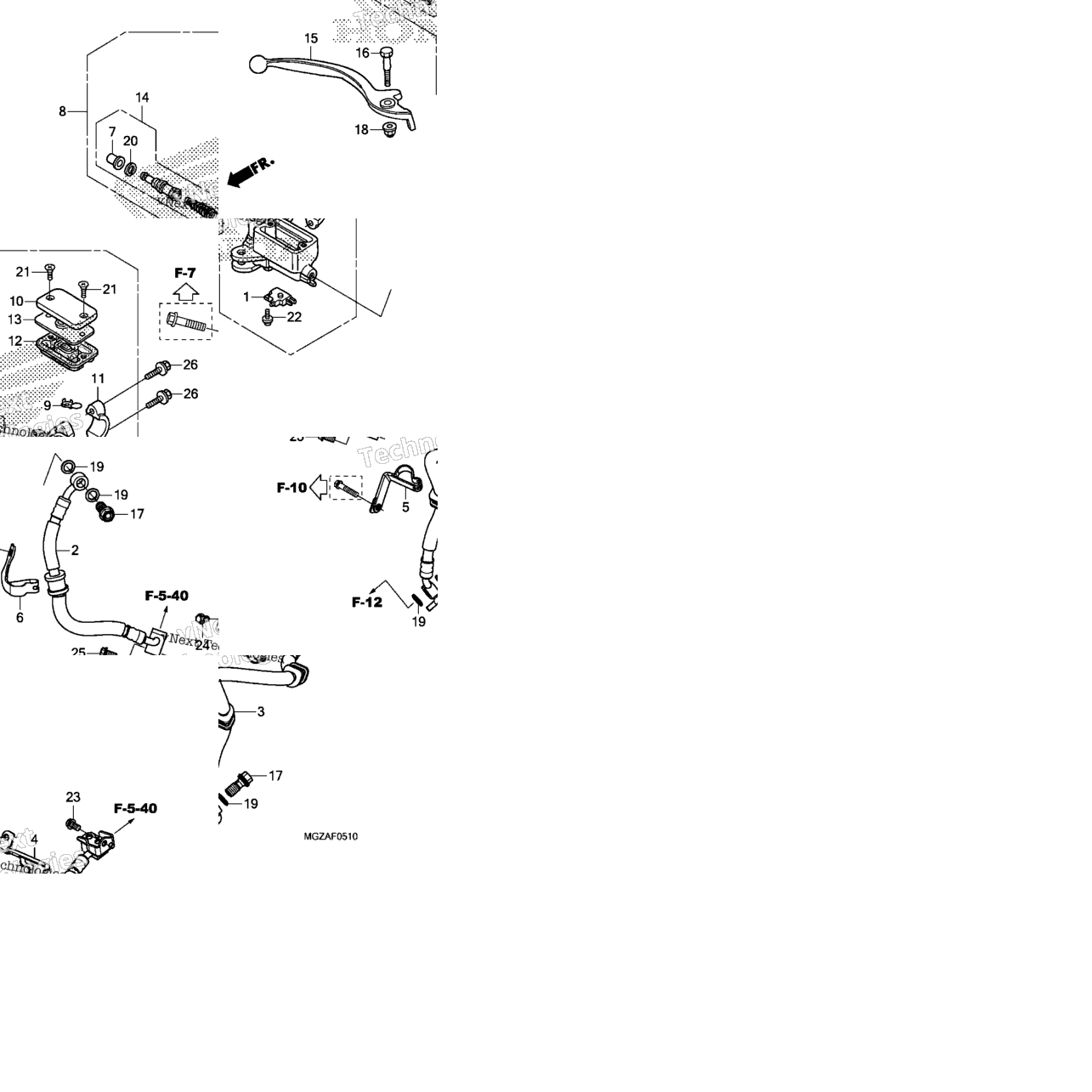 Front Brake Master Cylinder (Abs)