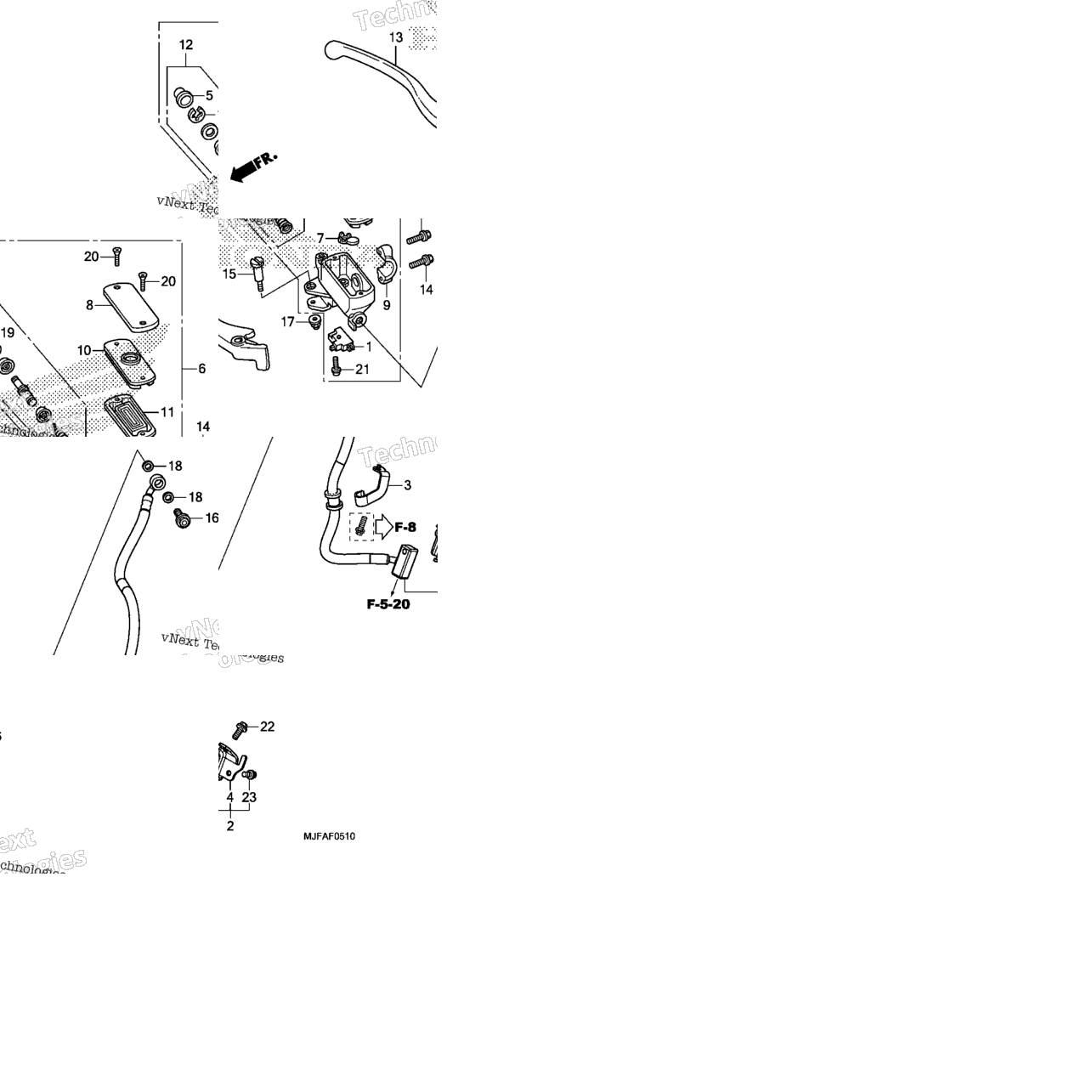 Front Brake Master Cylinder (2)