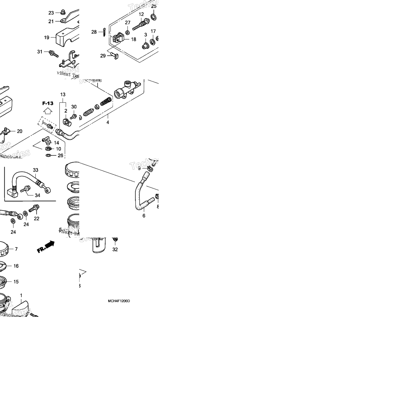 Rear Brake Master Cylinder