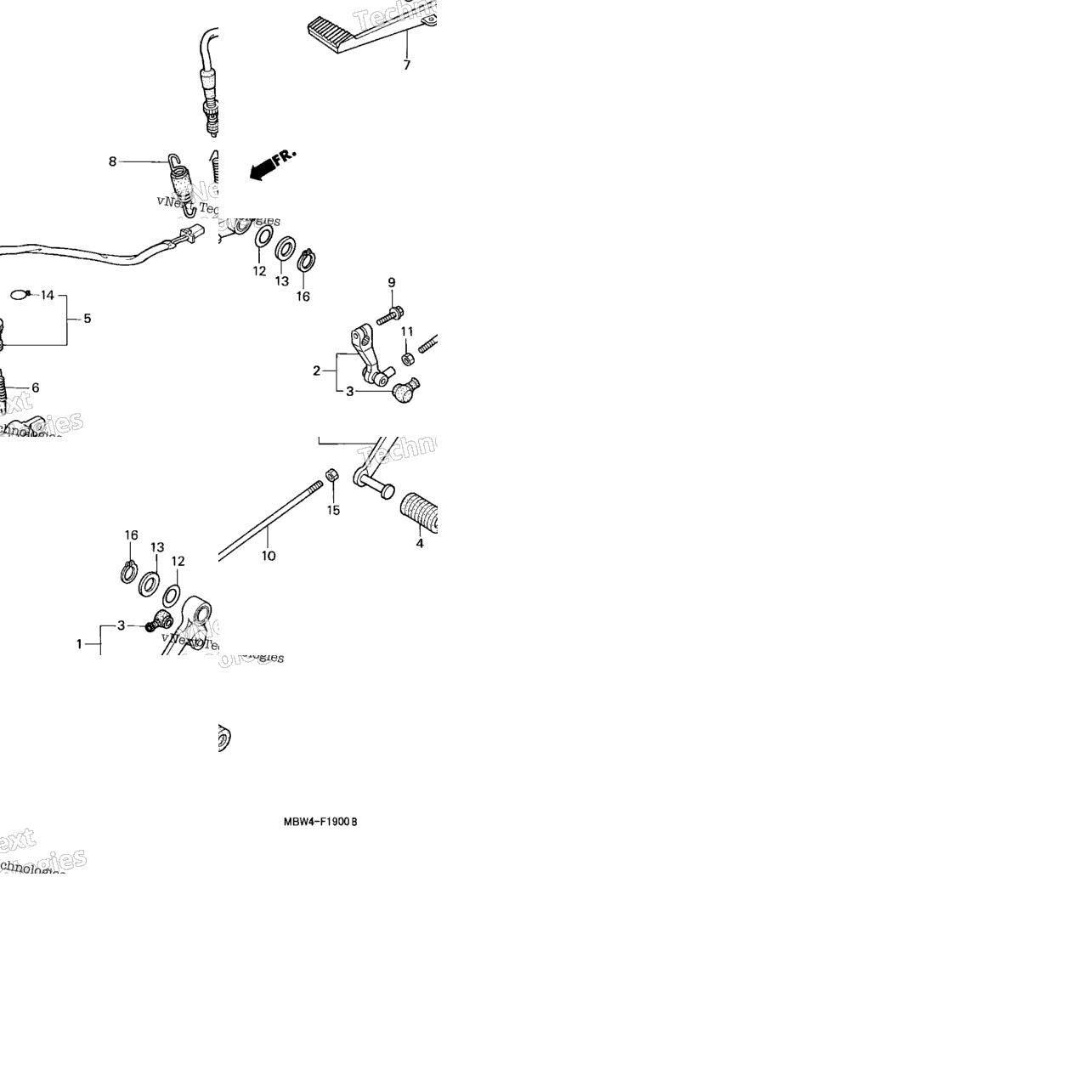 Brake Pedal + Change Pedal