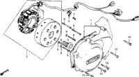 Cm400c/Tleft Crankcase Cover + Alternator