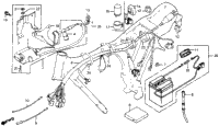 Wire Harness + Ignition Coil + Battery