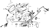 Wire Harness + Battery + Ignition Coil + Right Side Cover