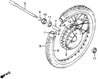 Cm450e Front Wheel
