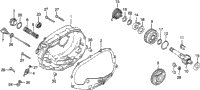 Right Crankcase Cover + Kick Starter