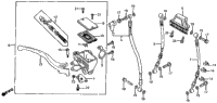 Front Brake Master Cyl + Control Lever