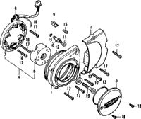 Left Crankcase Cover + Alternator