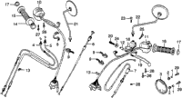 Handle Lever + Switch + Cable
