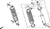 Cb650 Rear Shock Absorber 80-82