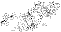 Kick Starter + Clutch Cover + Rear Case