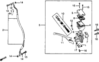 Gl500 Front Brake Master + Cylinder