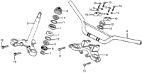 Handlebar + Top Bridge + Steering Stem 82