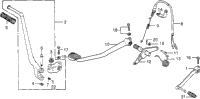 Change Pedal + Brake Pedal + Kick Start Arm