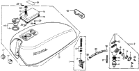 Fuel Tank + Fuel Valve 76,78