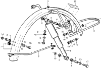 Rear Fender + Shock Absorber