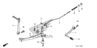 Brake Pedal + Kick Starter Arm