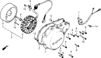 Left Crankcase Cover + Alternator