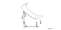 Rear Spoiler (W/Brake Light) ('05)