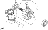 Crankshaft + Piston 83-84