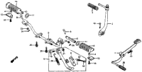 Step + Kick Starter Arm + Change Pedal