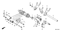 Gearshift Drum@Gearshift Fork