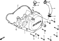 Left Crankcase Cover 81-82